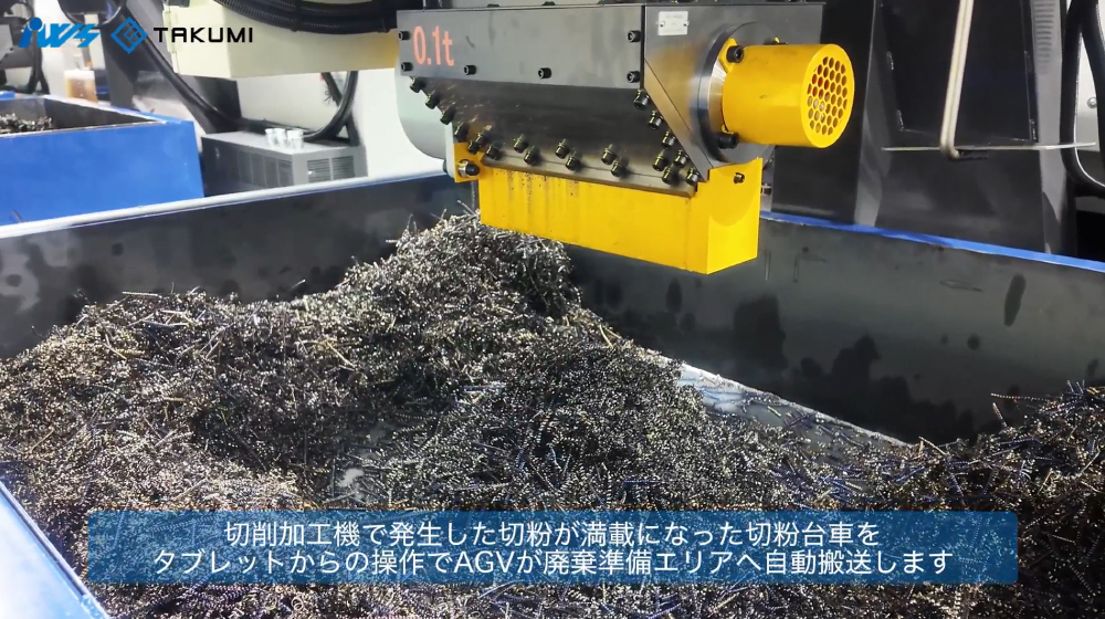 切削加工機から発生した切粉